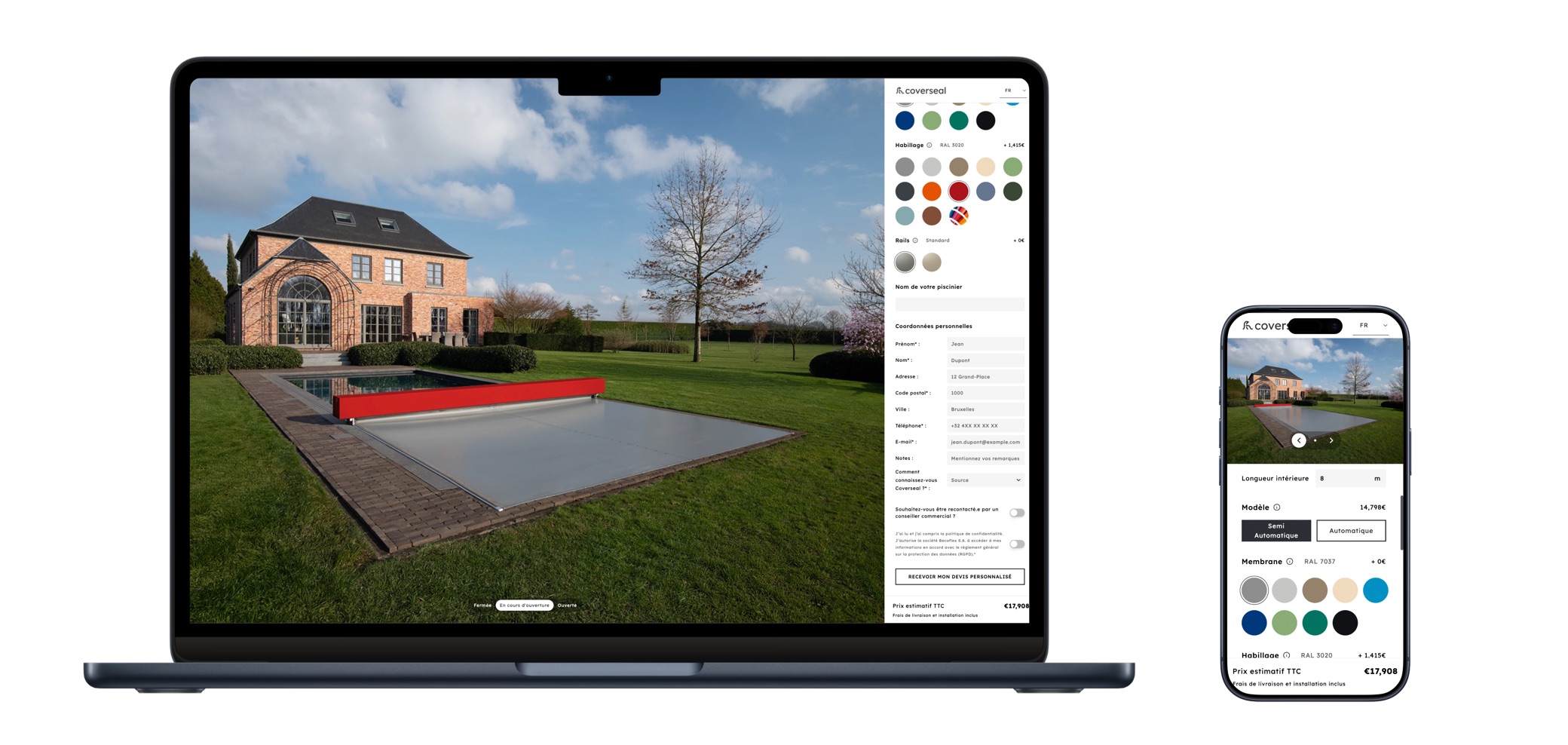 Coverseal · Configurator